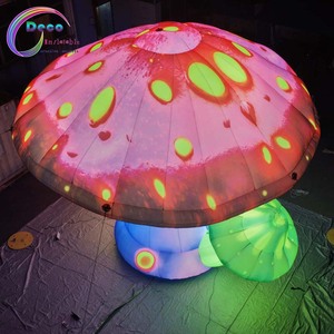 Trío de Hongos Inflables Gigantes con Luces LED para Eventos Temáticos de Bosques Encantados y Exhibición Nocturna, Envío Rápido - Product Image 5