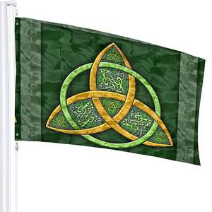 3x5 pies de poliéster de alta calidad Trinity Knot Bandera de Irlanda para la decoración del dormitorio universitario - Product Image 2
