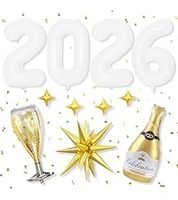 Kit de 11 ballons pour bouteille, 40 pouces, chiffres en aluminium à l'hélium QS-20261291, pour Fête du Nouvel An et Remise de Diplôme
