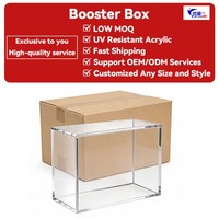 Boîte de présentation en acrylique ETB classique polie ultra-épaisse, résistante aux UV à 99 %, portable, légère et personnalisable, facile à assembler pour les cartes Pokémon