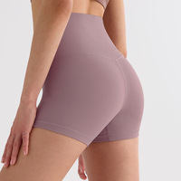 Shorts de yoga personnalisés en gros pour femmes, confortables, taille haute, effet push-up, pour la course, la gym et le cyclisme