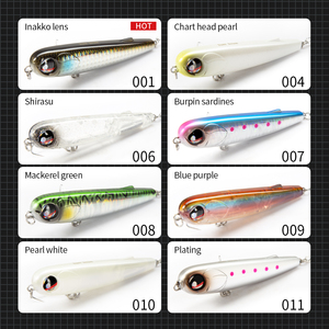 Señuelo de Pesca Hunthouse Popper Pencil, Señuelo Flotante Wobbler WTD, 95 mm/18 g, Agua Salada, Superficie, Pesca, Stick Bass, Walker - Product Image 5
