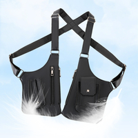 Sac de poitrine personnalisé pour homme en cuir PU durable, pochette sous-aisselle, prix d'usine, prêt à expédier, équipement tactique en gros