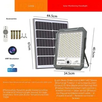 Nouveau type de lumière de surveillance solaire à LED, capteur radar mobile haute définition, puissance de 60W à 1500W, lampes d'extérieur pour cour.