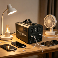 YUTANDA 3600W Station Solaire Portable LiFePO4 Onduleur à Onde Sinusoïdale Pure Wifi Bluetooth Compatible Panneau Solaire pour Urgences Domestiques