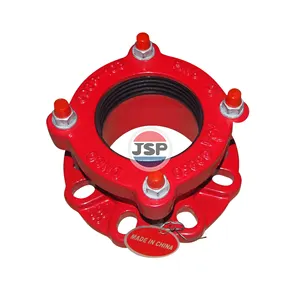 JSP ISO 1531 EN545 PN10/16/25工厂价格UPVC法兰适配器用于DI管道DN50-DN2200的球墨铸铁法兰适配器