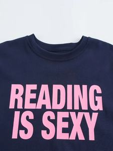 2025 principios de primavera mujer Casual High Street moda Anti-Pilling poliéster camiseta suelta perezosa manga corta hombro carta - Product Image 3