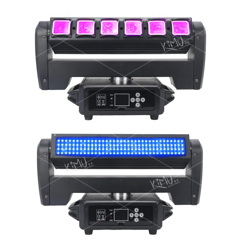 300W Doppelseite Sharpy Beam Light RGBW Beam Strobe Wash Moving Head Light Club Bühnen beleuchtung