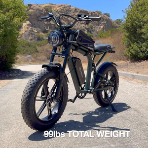Vélos électriques de montagne avec batterie amovible 48V17AH, cadre en acier haute teneur en carbone de 20 pouces avec sac de rangement pour la conduite tout-terrain sur terrains variés - Product Image 6
