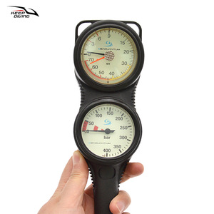 Manómetro Doble de Presión Residual de Aire para Buceo, Sumergible, Fabricado en Italia, ABS, Profundidad de Buceo, Modelo GG-995 - Product Image 3