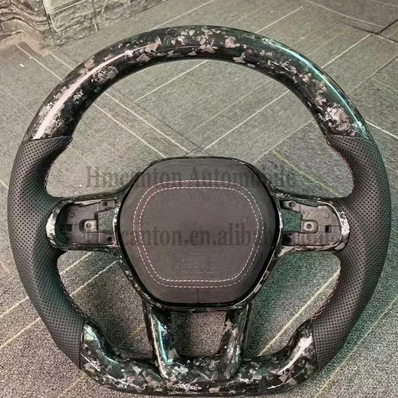 Forged Carbon Fiber+Perforated Leather+core