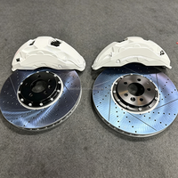 Kit d'étriers de frein à 10 pistons pour Land Rover, pour Range Rover, avec disques de frein perforés et rainurés de 412mm, 420mm, 440mm, noirs