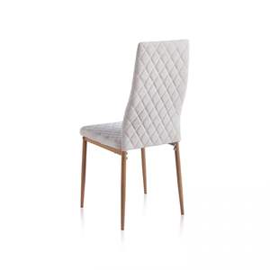 Lot de 4 chaises de salle à manger en chêne beige Crossly pour meubles de maison - Product Image 3