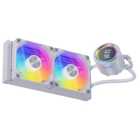 Refroidisseur liquide pour processeur SNOWMAN KM240-ARGB-WH 240 mm ARGB, radiateur de refroidissement liquide à double rangée, échangeur de chaleur efficace pour processeur