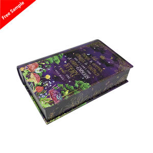 פח דקורטיבי בצורת ספר יכול-מזן מודפס מותאם אישית לקישוט חג המולד, תצוגת מדף | אריזת מתנה מתכת - Product Image 5