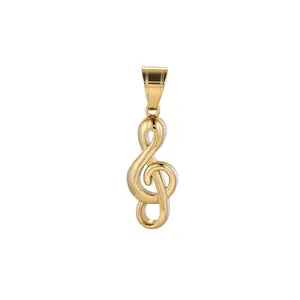 pendant-215 xuping jewelry wholesale affordable simple fashion creative design musical note 24K gold-plated pendant