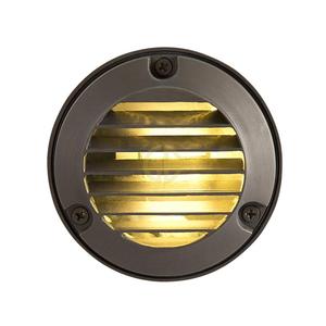 Điện Áp Thấp 12V AC/DC Không Thấm Nước Antique Bronze Kết Thúc Brass Cảnh Quan Ánh Sáng Boong Ánh Sáng Bước Ánh Sáng Với Louved Bìa - Product Image 1