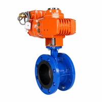 Vanne papillon intelligente antidéflagrante à commande à distance, corps en fonte ductile, siège en EPDM pour pipeline industriel