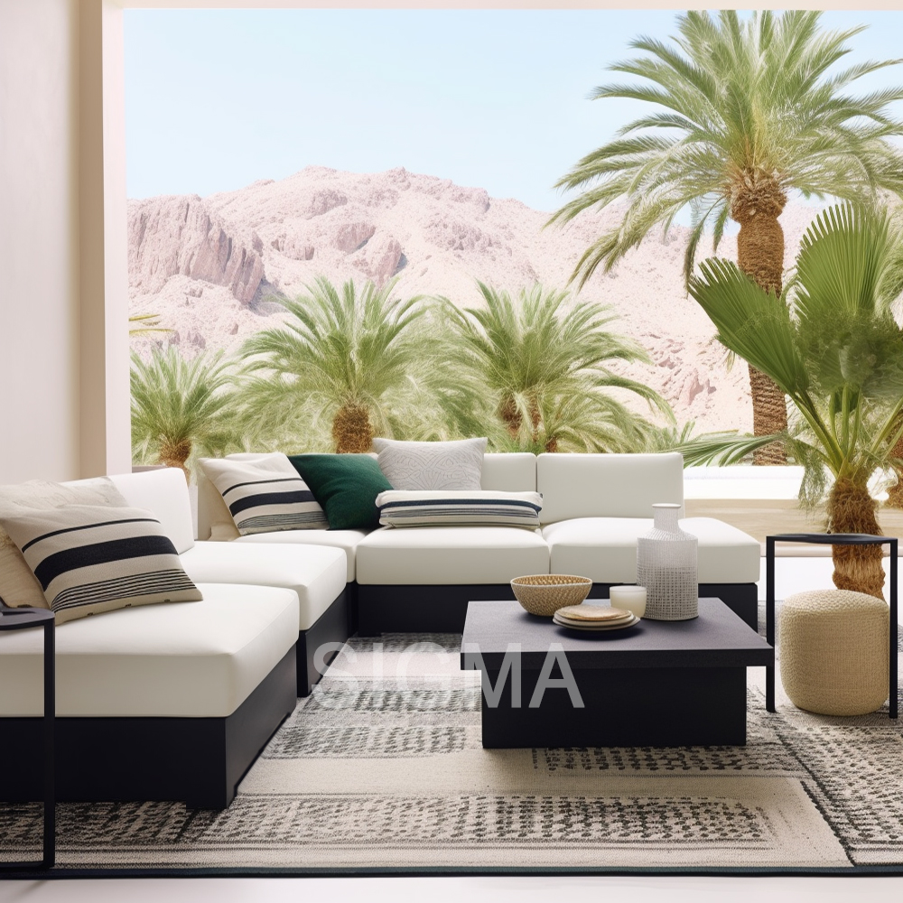 high quality sectional sofa aluminum outdoor furniture comfortable relax garden patio backyard sofa couch furniture