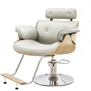 High-End Trendy Hair Salon Chair Adjustable Metal Haircut Barber Shop Hairdressing Chair Hydraulic <b>Pump</b> Massage Feature for Spa - Product Image 6