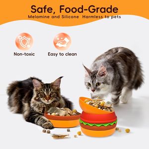 Set di ciotole per gatti 5-in-1 con alta qualità per 4 litri per leccare lentamente la ciotola per alimenti per cani di piccola taglia - Product Image 2