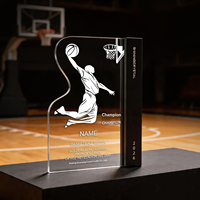 Nouveau Trophée de Basketball Haut de Gamme, Médaille Sportive Créative, Design Silhouette de Joueur de Basketball, Récompense Commémorative