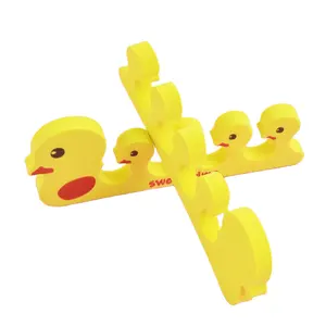 1pair Yellow Duck Sponge Toe Separator for Nail Polish Art DIY Cute Duck Shape Finger Nail Art Tool Manicure Toe Separators