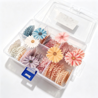Boîte de rangement en papier gaufré pour décorations florales de gâteaux, motifs floraux, vente en gros, directement de l'usine, fourniture OEM, en stock, décoration de gâteaux