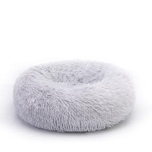 New Style Super <span class=keywords><strong>Soft</strong></span> Hunde kissen Runde Wasch bare Plüsch Flauschige Donut Hund Katzen haus Samt matten Sofa Hund Tragbares Haustier bett - Product Image 3