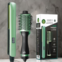 Sèche-cheveux volumisant professionnel 1000W 2-en-1 avec écran LCD, lisseur et fer à boucler