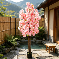 Pohon Bunga Sakura Buatan 180cm Multi-tipe, Dekorasi Kain Bunga, Pohon Sakura Palsu dalam Pot, Dekorasi Rumah & Lobi Dalam Ruangan
