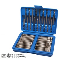 Ensemble de 36/50 embouts magnétiques pour tournevis électrique en acier au chrome-vanadium entièrement automatique, avec boîte incluse