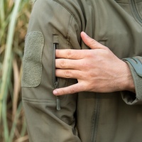 Veste d'hiver en molleton tactique à poches multiples imperméable pour hommes