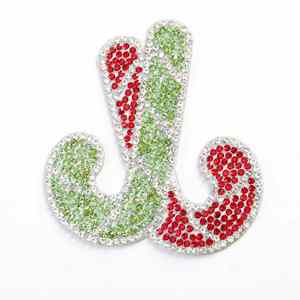 Nouvel autocollant thermocollant en strass pour sapin de Noël, bonhomme en pain d'épices, chaussettes de neige, patch pour accessoires de bricolage pour chaussures, chapeaux et vêtements - Product Image 5