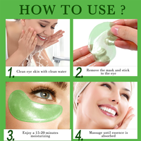 Patchs pour les yeux hydratants rafraîchissants anti-rides biologiques Masque pour les yeux en hydrogel Acide hyaluronique pour les cernes les poches Supérieur