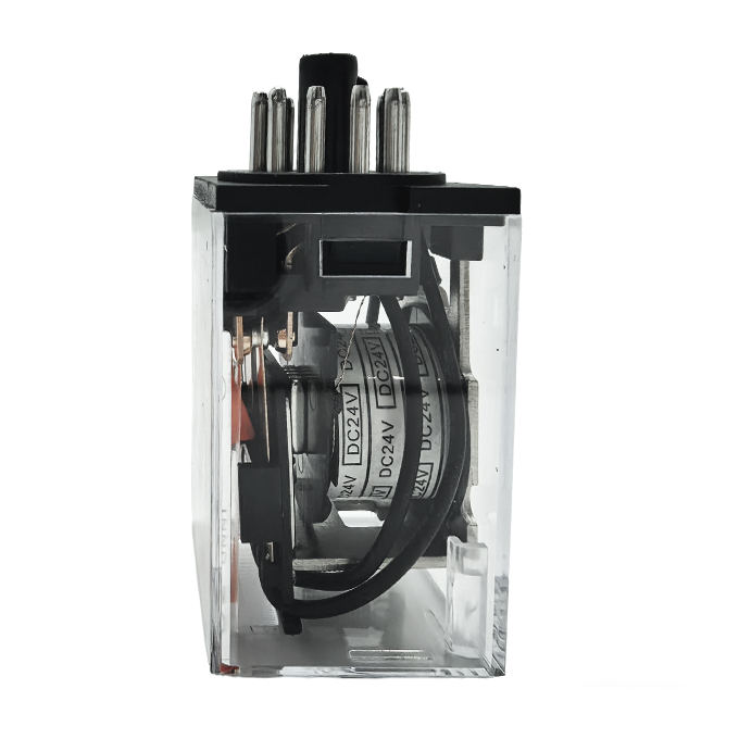 Din Rail Mount MK3P5 Sealed Electromagnetic Changeover Contact Relay AC 250V 10A General Purpose for Programmable Relay