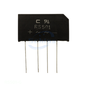 Original Integrated Circuits RS501-G Diodes Original One Stop Service BRIDGE RECT 1PHASE 50V 5A RS5 4-SIP, RS-5 - Product Image 1