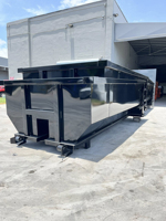 Grande benne à déchets de 40 yards en acier Q235 de qualité industrielle, peinte par pulvérisation, à déchargement par rouleaux, haute capacité, pour l'élimination des déchets