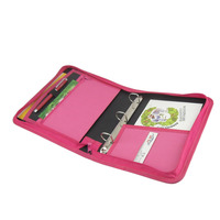 Neues Design Mode Hochwertige stilvolle Pad folio Leder Sorority Pink Bead Stück Portfolio