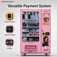 Distributeur automatique de cils avec fonction SDK pour paiement par carte de crédit, espèces et pièces de monnaie, machine de vente de produits de beauté pour perruques et extensions capillaires