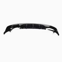 Difusor de Parachoques Trasero de Doble Salida Estilo M Sport en Negro Brillante ABS para BMW F22 2014-2017