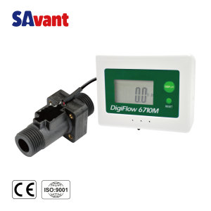 6710M-44วัดการไหลของน้ำแบบดิจิทัล1/2 "BSP มิเตอร์วัดการไหลของน้ำดิจิตอล - Product Image 1