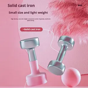 Haltères unisexes pour la remise en forme à domicile, EVA solide, 2 kg, une paire, bras, débutants, ensemble pur, vente de liquidation, haltères pour la musculation - Product Image 4