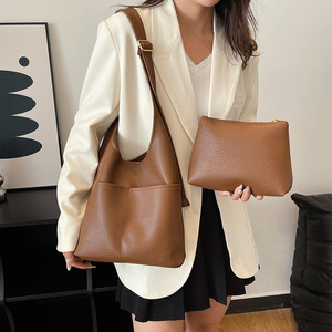 Bolso cruzado estilo coreano, estilo informal, versátil, para mujer, novedad de verano 2025, bolso tote tipo cubo de gran capacidad - Product Image 2
