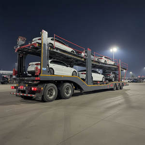 Semi-remorque porte-voitures à bas prix pour 6 à 10 véhicules, idéale pour le <span class=keywords><strong>transport</strong></span> sur routes difficiles en Afrique - Product Image 4