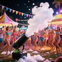 Machine à mousse à jet mobile 2500W-4000W pour extérieur/intérieur, idéale pour fêtes et piscines, vente directe usine
