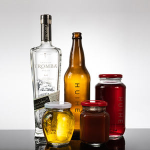 Bouteille en verre personnalisée <span class=keywords><strong>de</strong></span> qualité professionnelle à bon prix, bleu cobalt, ambre, vert foncé, transparente, pour eau, liqueur, huile <span class=keywords><strong>de</strong></span> cuisson - Product Image 3