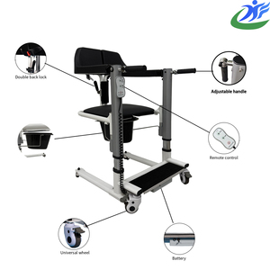Silla Elevadora Plegable para Traslado <span class=keywords><strong>de</strong></span> Pacientes Mayores, para Rehabilitación, Uso en Hospitales, Centros <span class=keywords><strong>de</strong></span> Salud y Hogares <span class=keywords><strong>de</strong></span> <span class=keywords><strong>Ancianos</strong></span> - Product Image 2