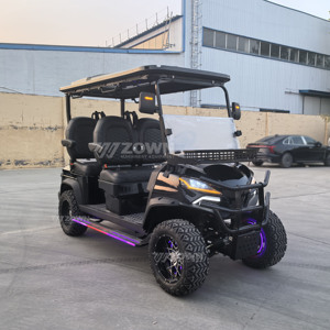 Voiturette de golf électrique de luxe avec éclairage LED décoratif pour le transport de groupes dans les zones touristiques - Product Image 3