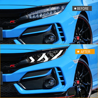 TT-ABC Nouveau phare à LED Angel Eye DRL pour Honda Civic 2016-2020, projecteur xénon, lentille de projecteur, feu de signalisation